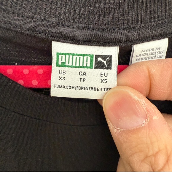 PUMA Women's Black T-Shirt size XS - Picture 4 of 4